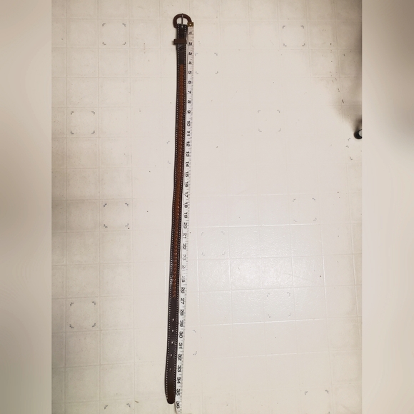 Boho Brown Leather Braided Belt - Picture 9 of 10